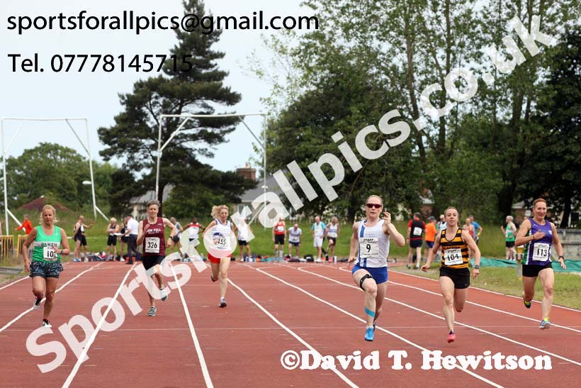 Womens 100 metres, 2019 NEMA Track and Field Champs, Monkton. Photo:  David T. Hewitson/Sports for All Pics